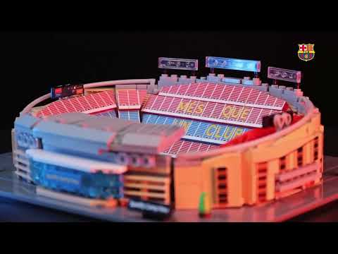 Конструктор футбольный стадион Camp Nou Spotify Fc Barcelona Barca La Liga от Cada, стадион Барселоны для детей и взрослых, видео 1