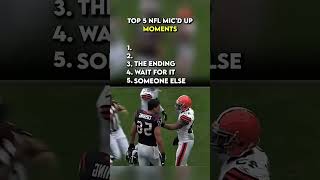 Top 5 NFL Mic'd Up Moments 😱 Part 3 #nfl #shorts #nfledits