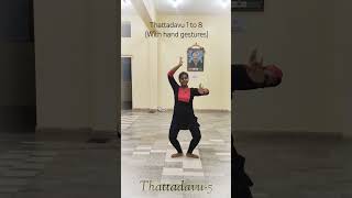 Bharathanatyam Thattadavu practice with innovative hand movements#bharathanatyam#bharatanatyam#dance