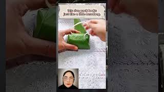 Creative & Unique Traditional Wrap Rice In A Banana Leaf Bag