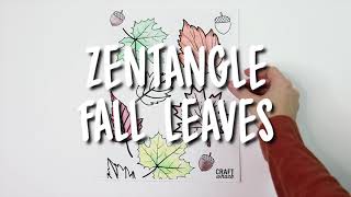 Beautiful Zentangle Fall Leaves DIY