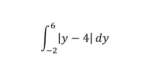 integral of |y-4| from -2 to 6 dy