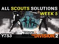 Week 5 Scouts Solutions in The Division 2 (Manhunt, Mutiny)