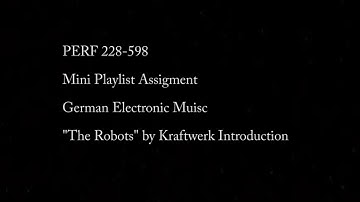The Robots by Kraftwerk Introduction Video