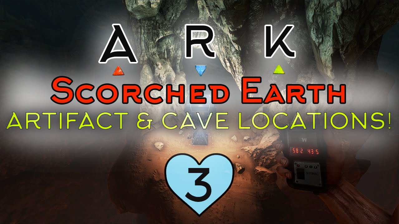 Cave And Artifact Locations Ark Scorched Earth Where Are All Caves And Artifacts Youtube