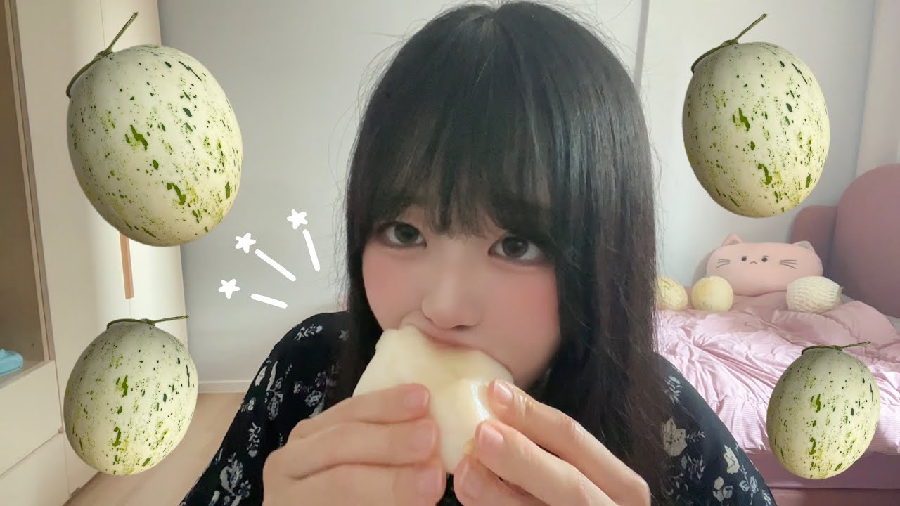 (Sub💫) Король дынь⁉️ Даже звук сладкий – Белая дыня мукбанг🍈 | Реальный звук дыни ASMR💕