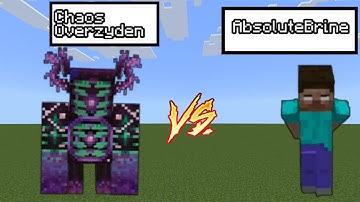 Chaos Overzyden vs AbsoluteBrine In Minecraft - Minecraft Mob Battle