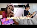 FALL MORNING ROUTINE as a college student *cozy, realistic, productive* | chit chat GRWM