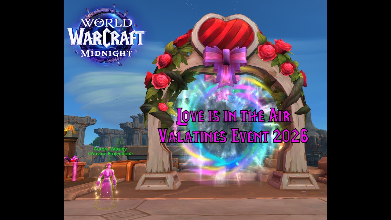 Love is in the Air 2026 is here. World of Warcraft event, with new mount and cosmetics!