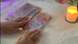 ЗАЛИПАТЕЛЬНОЕ ASMR ОФОРМЛЯЮ БЛОКНОТ КЛЕЮ НАКЛЕЙКИ/НЕЖНЫЙ ШЕПОТ/ASMR Journal with Me, Stickers