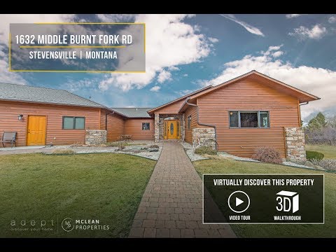 1632 Middle Burnt Fork Rd, Stevensville, MT home video tour