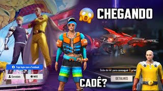SKIN SALVA BOOYAH DE GRAÇA, CADÊ? EVENTO ONE PUNCH MAN, SCAR EVOLUTIVA, NOVO GELO, NOVA ARMA - FF