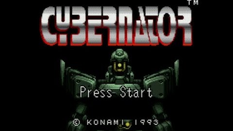 Cybernator - Super Nintendo Entertainment System - Intro & Title Screen