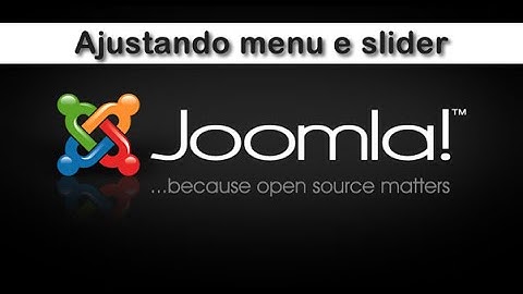Joomla 3 Criar site completo : configurando menu e slides | #Joomla 6