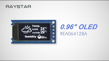 [REA064128A] Raystar 0.96 inch 64x128 OLED Display Module COG + PCB