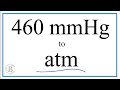 Converting Pressure Units to Atmospheres