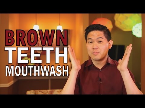 माउथवॉश जो आपके दांतों को भूरा कर देता है!