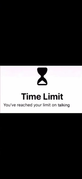 You've reached your limit on talking SHUT THE F*** UP