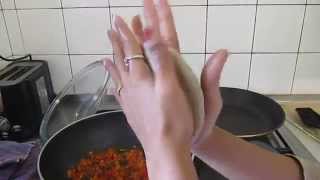 Bajra Rotla Recipe - Pressing Bajra Rotla between Palms