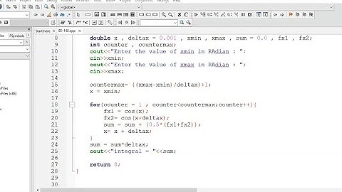 C++ Algorithms| Prime Numbers | Square Root using Newton Raphson and Bisection method | Trapezoid.