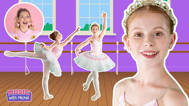Ballet Song for Kids! Learn Ballet Moves with Michal & Ballerina Elly 🩰✨ thumbnail