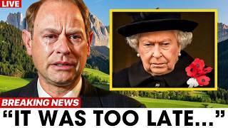 Prince Edward Finally speaks out: "I Tried To Warn Her"