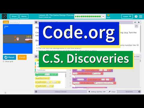Code.org Lesson 26.13A The Game Design Process | Answer Tutorial | High Score | CSD 3b + AI 4b