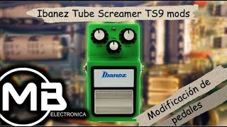 Ibanez tube screamer ts9 mods - YouTube