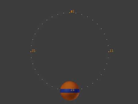 ball moving along
