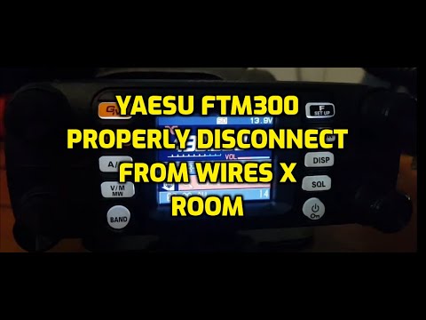 Yaesu FTM300 -Disconect from wires X room using Microphone - Jumbo