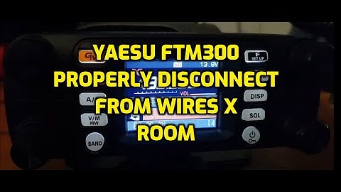 Yaesu FTM300 -Disconect from wires X room using Microphone - Jumbo Hotpot -Pi star