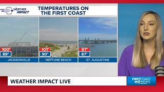Weather Impact Live July 25: Dangerous heat across the First Coast Saturday screenshot 1