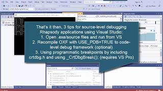 Rational Rhapsody Tip #76 - Using Visual Studio source-code debugger with Rhapsody (Advanced)