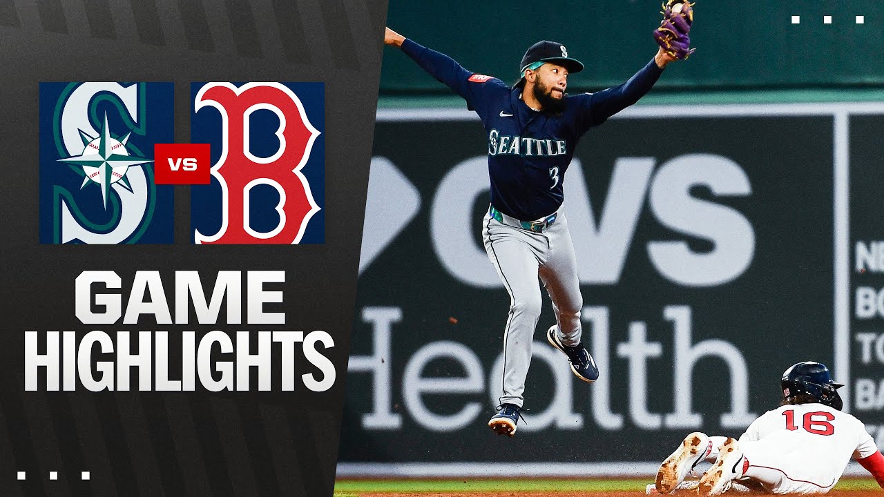 Mariners vs. Red Sox Game Highlights (4/23/25) | MLB Highlights