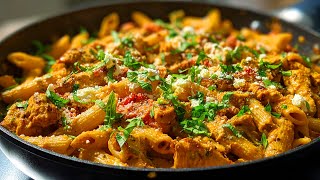 Auberginen Pasta wie in Italien – mit geröstetem Gemüse & Feta! 🇮🇹 Schnell & einfach!