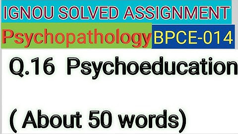 IGNOU SOLVED ASSIGNMENT BPCE-014 Q.16