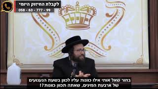 אילו כוונות אפשר לכוון בנענועים של ארבעת המינים ▪הרב יואל ראטה שליט"א