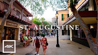 St. Augustine, Florida ? Evening walk 2023 | 4K HDR 60fps