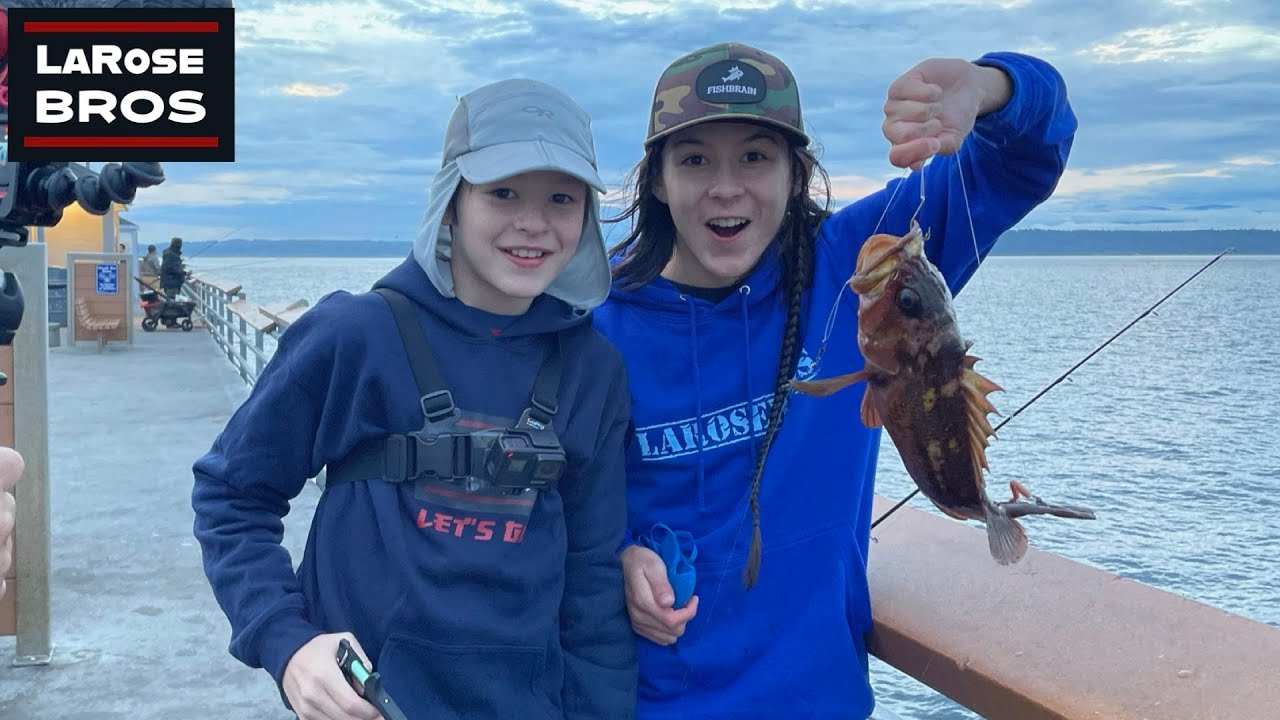 BOTTOMFISHING at Edmonds Fishing Pier LaRoseBros YouTube