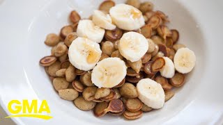 How to make pancake cereal at home l GMA Digital