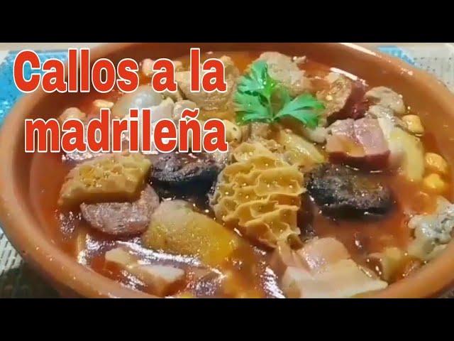 Callos a la madrileña con garbanzos *receta de comida casera tradicional  fácil de preparar. - YouTube