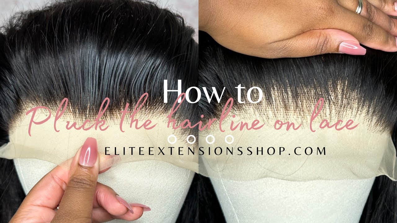 PLUCKING TUTORIAL! HOW TO PLUCK THE HAIRLINE ON LACE FOR A MORE NATURAL