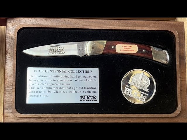 Buck 501 Classic Knife Centennial Anniversary Knife - YouTube