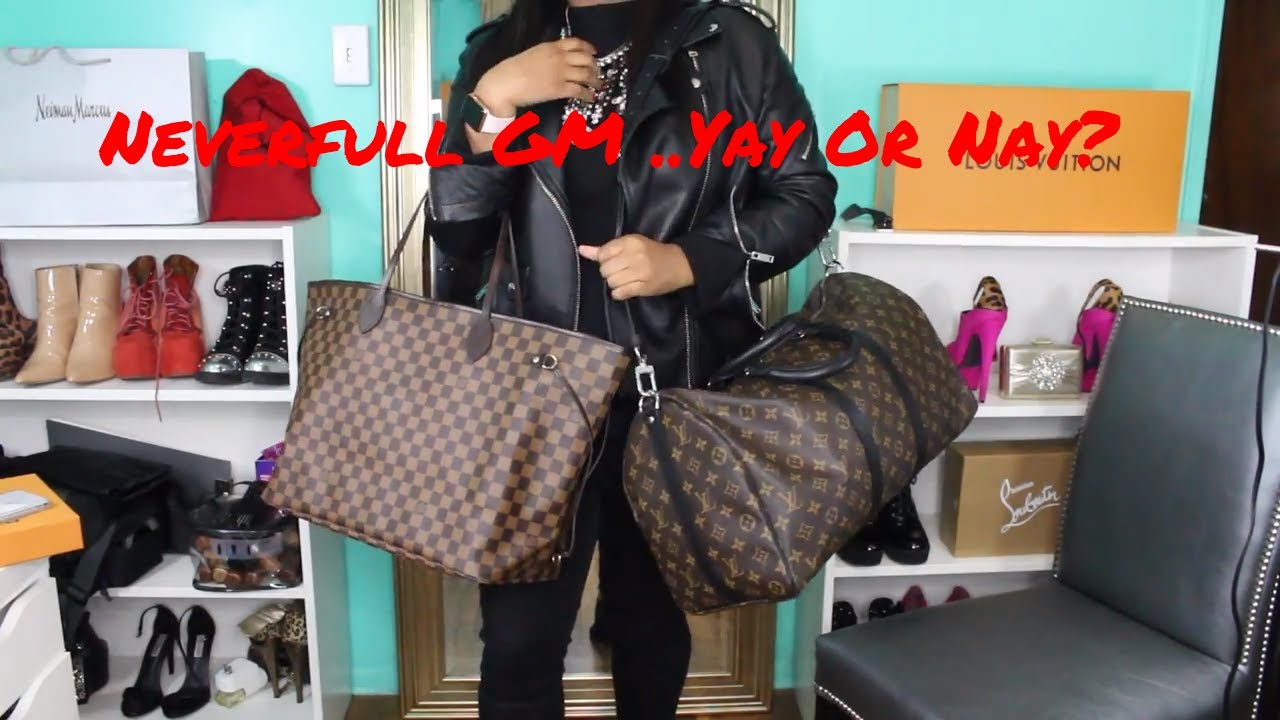 Louis Vuitton Neverfull GM Unboxing & Emilie Wallet| Ended Up Returning for the 60 Much Bigger ...