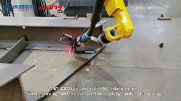 Application of ATINY weld tracking with FANUC welding robot in coal mine machinery industry
