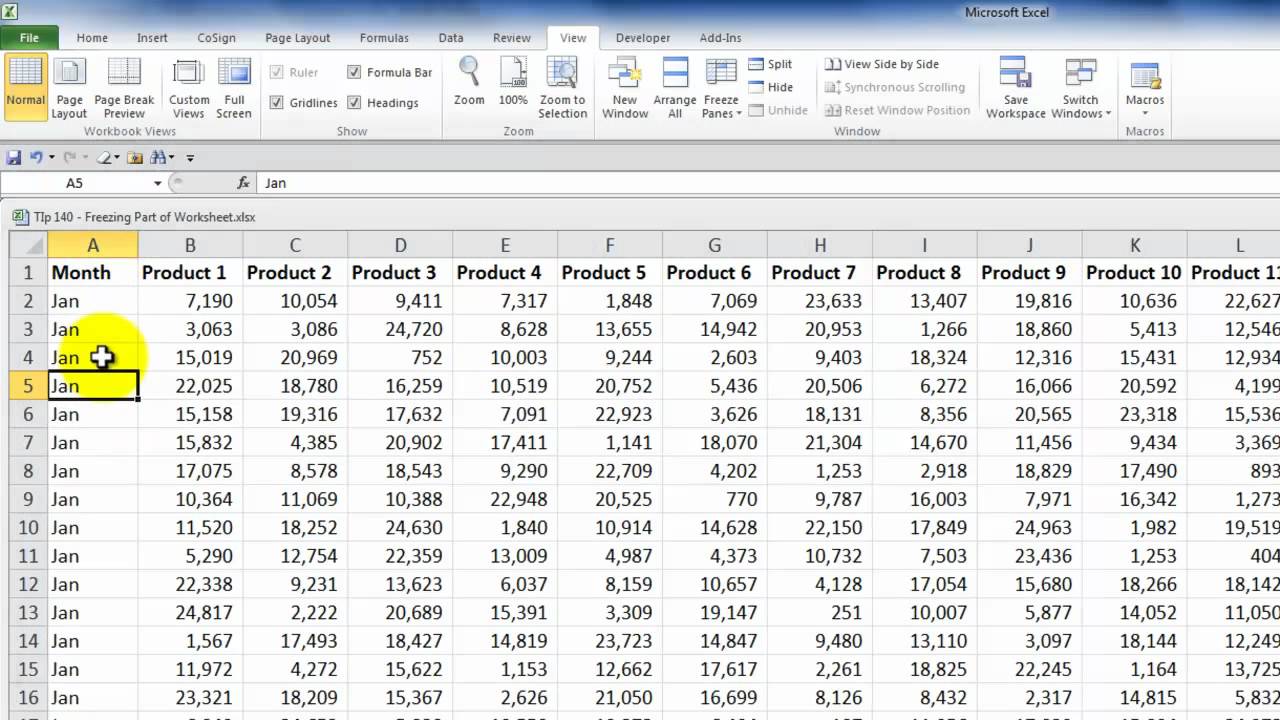 Excel Chart Move With Scroll