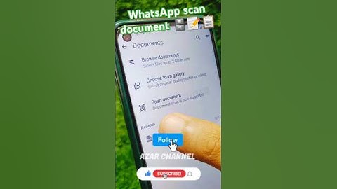 WhatsApp scan document feature 📋🗄️📝 #azarchannel #whatsapp #documents