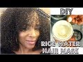 DIY RICE CONDITIONING  HAIR MASK FOR EXTREME HAIR GROWTH & MOISTURE | Mel's World