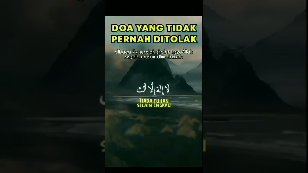 Doa yg tidak pernah ditolak   Ustzh Datuk Dr Norhafizah Musa