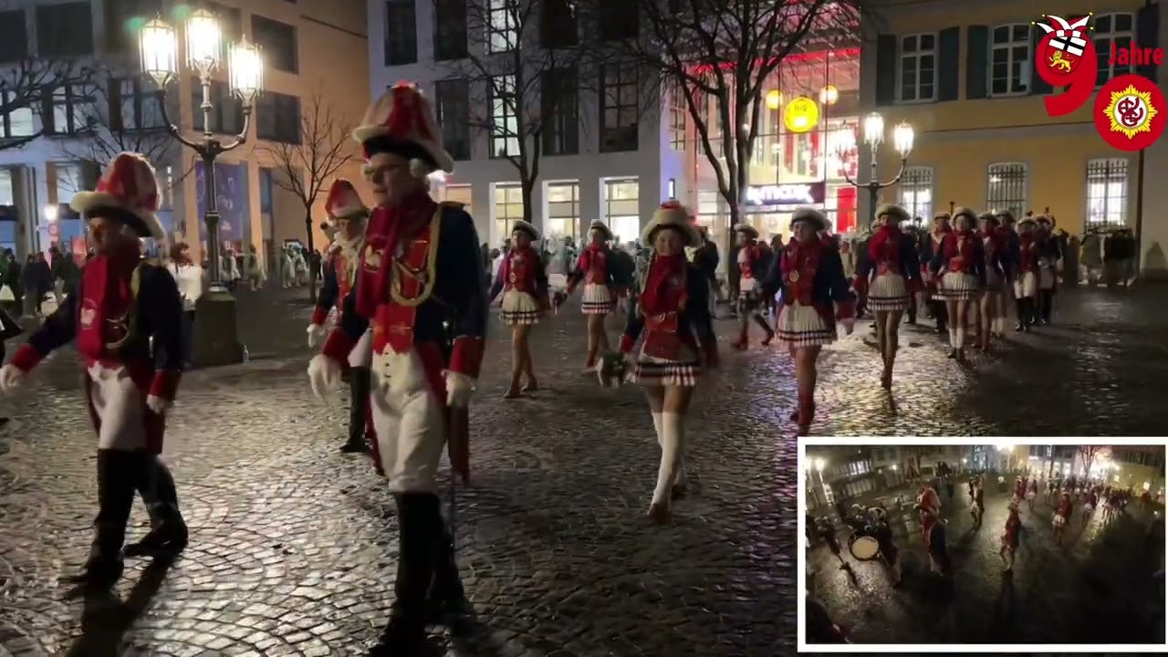 EhrenGarde der Stadt Bonn - Großer Sternmarsch der Traditionscorps im rheinischen Karneval 2023